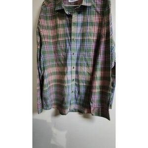 Tommy Bahama Mens Plaid Shirt Extra Large 25w x 33L